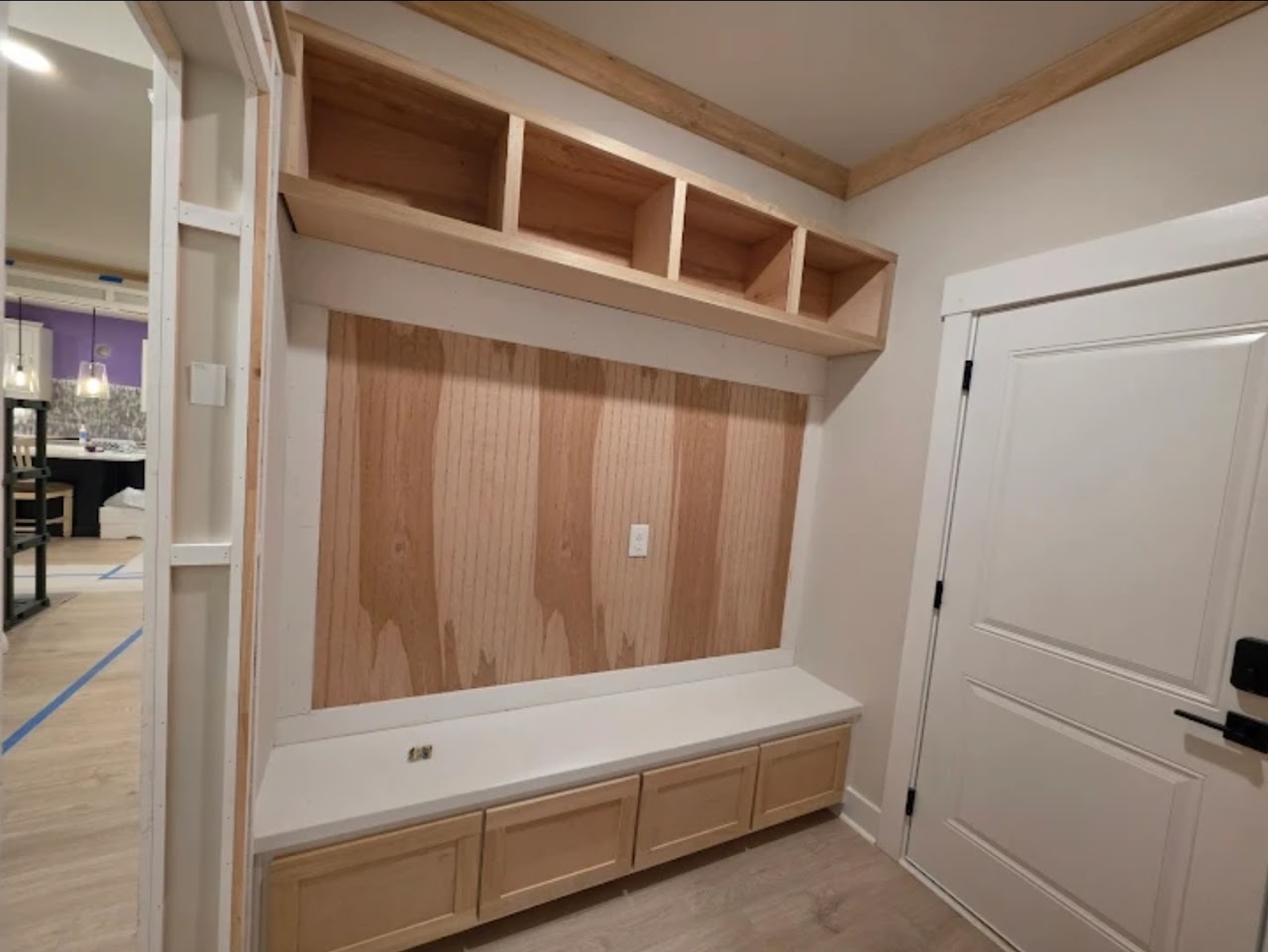 Mudroom Built-In — In Progress